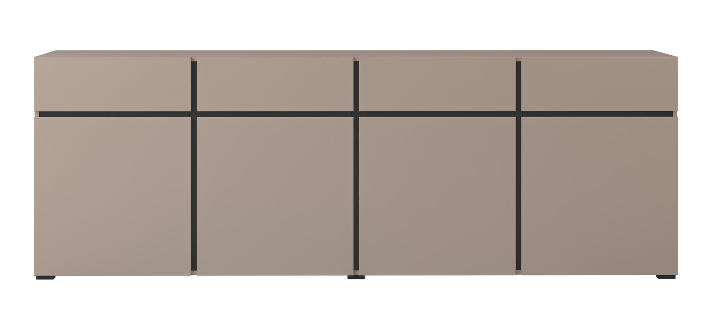 Kumode Kruzat 224/78/40 cm bēšs - N1 Home