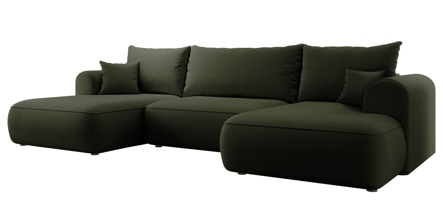 Dīvāns Ovors U 380/95/167 cm Castel 39 - N1 Home