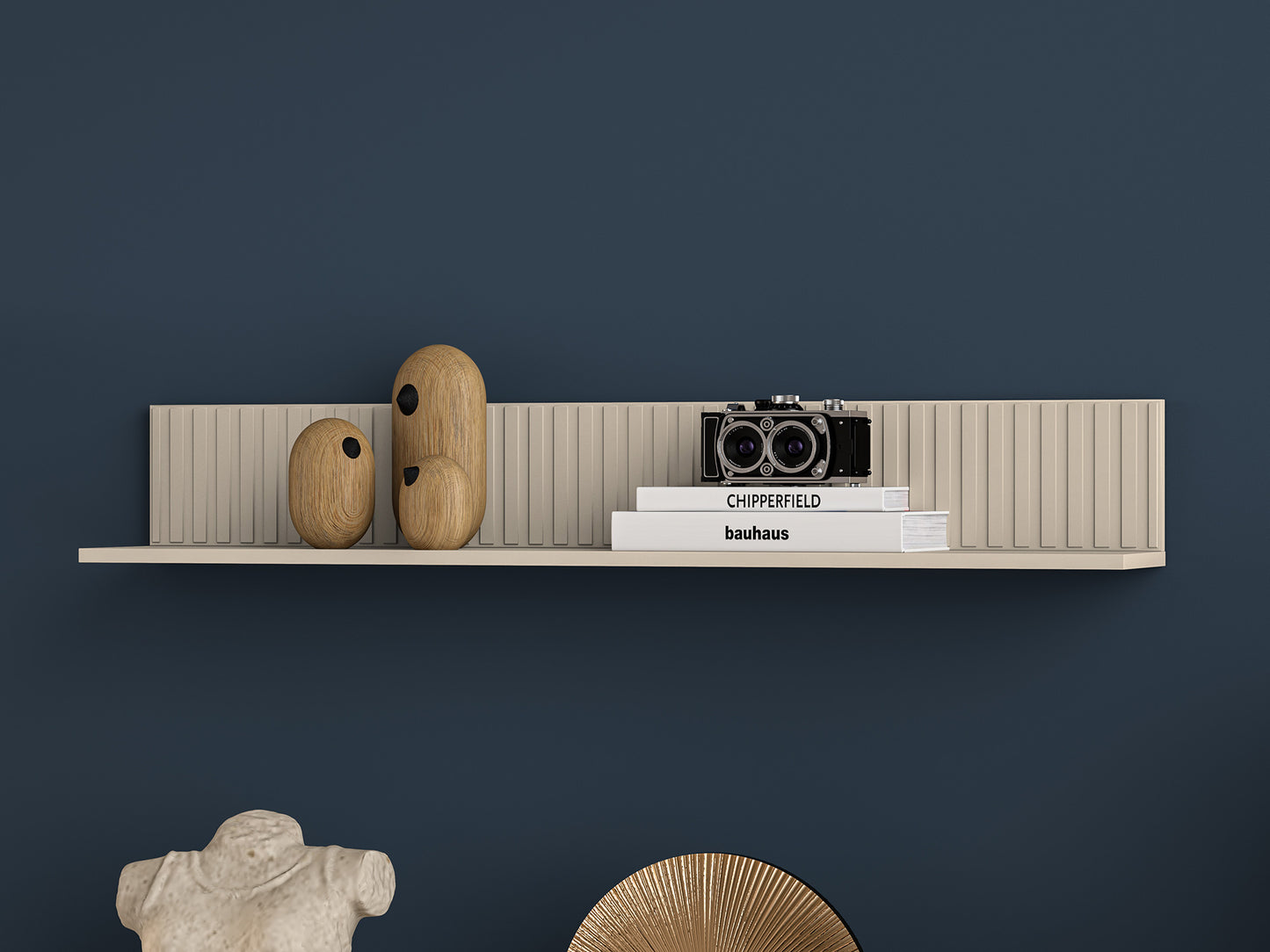 Plaukta Galeto 18/120/20 cm bēšs - N1 Home