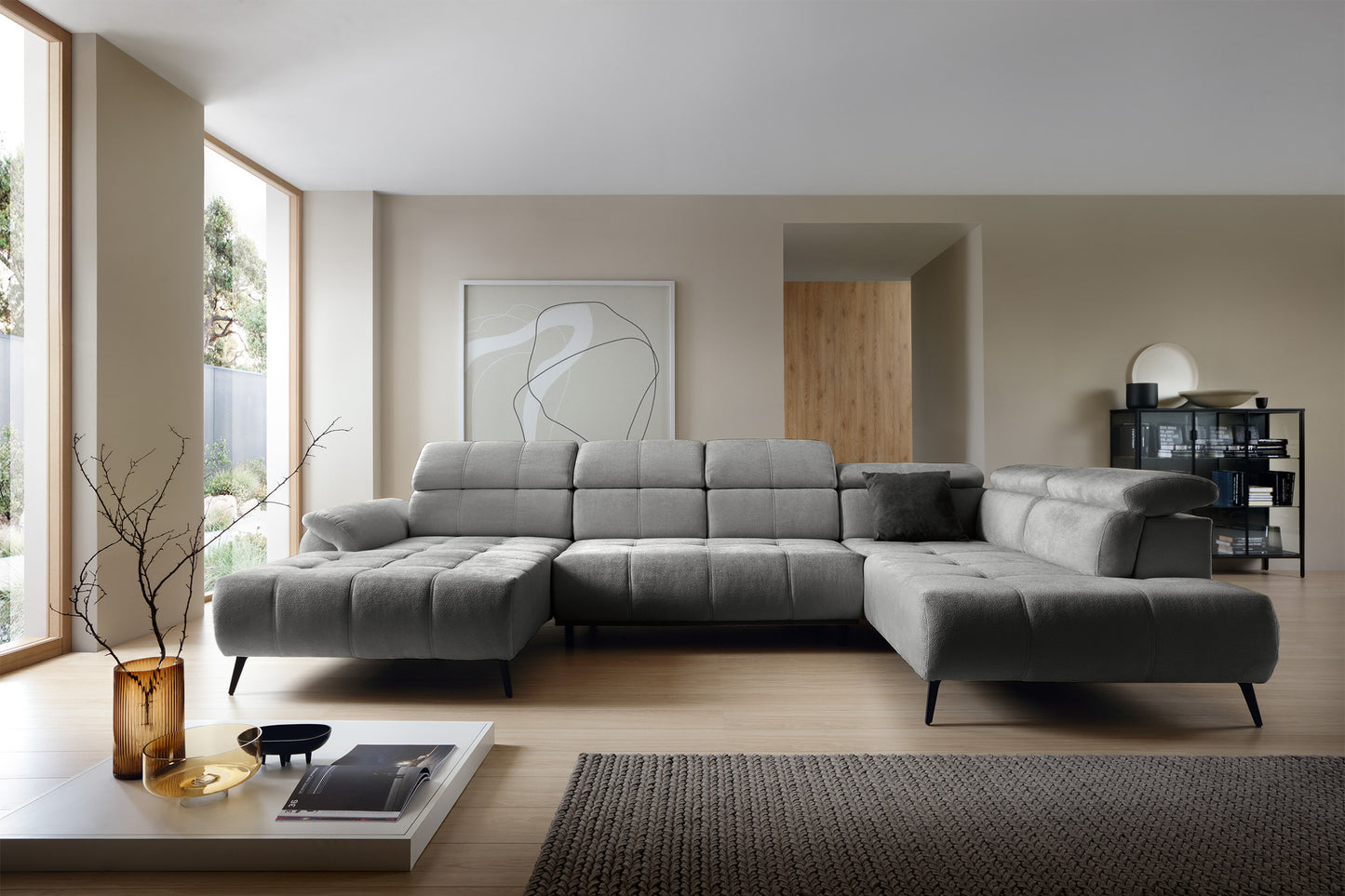 Dīvāns Matio U 98/375/208 cm Aphrodite 21