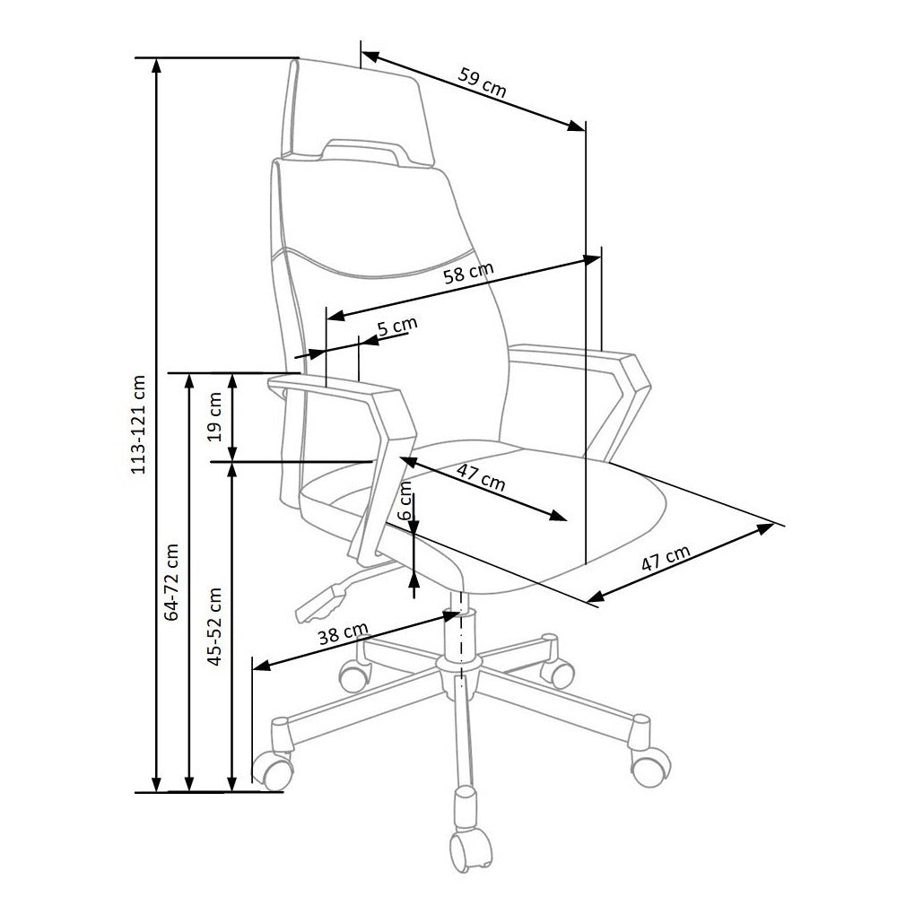 Krēsls HJ 113/58/59 cm - N1 Home