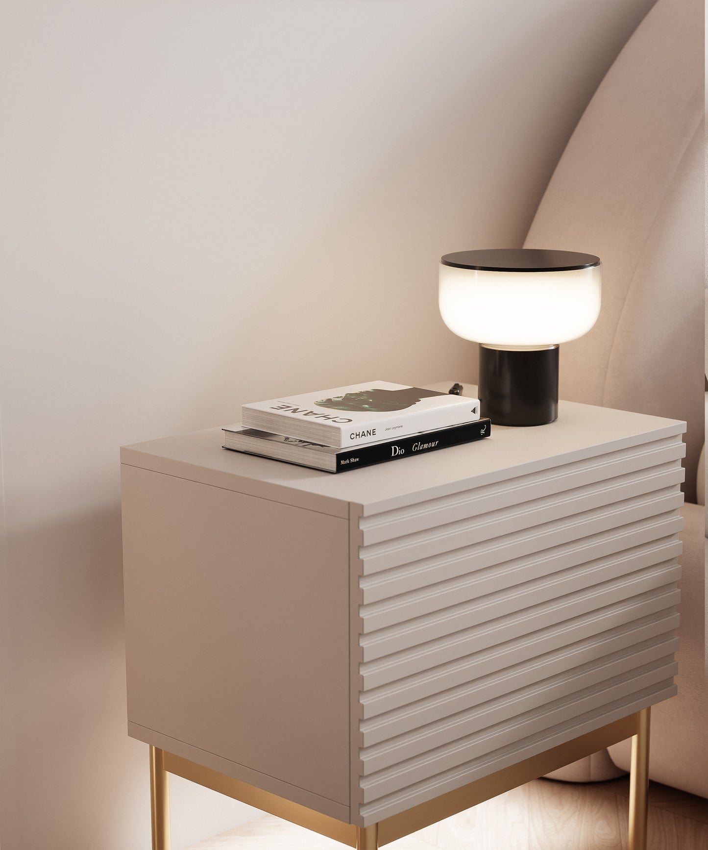 Naktsgaldiņš Linas 45/45/31 cm kašmirs