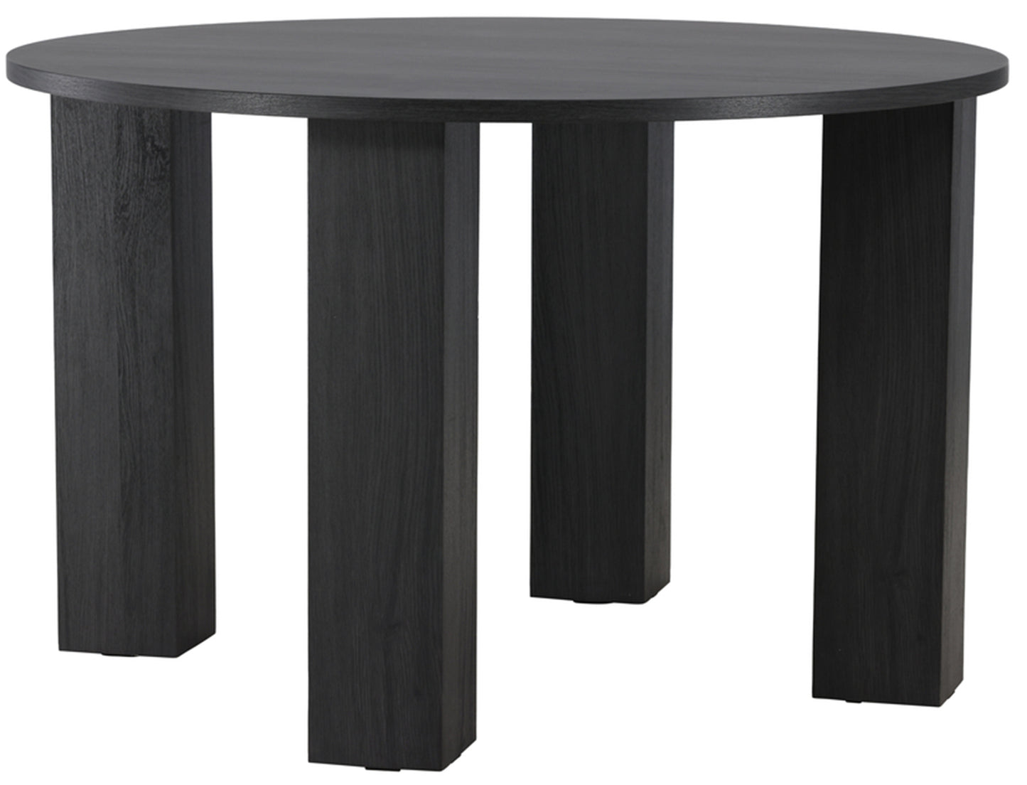 Galds Junas 120/120/75 cm melns