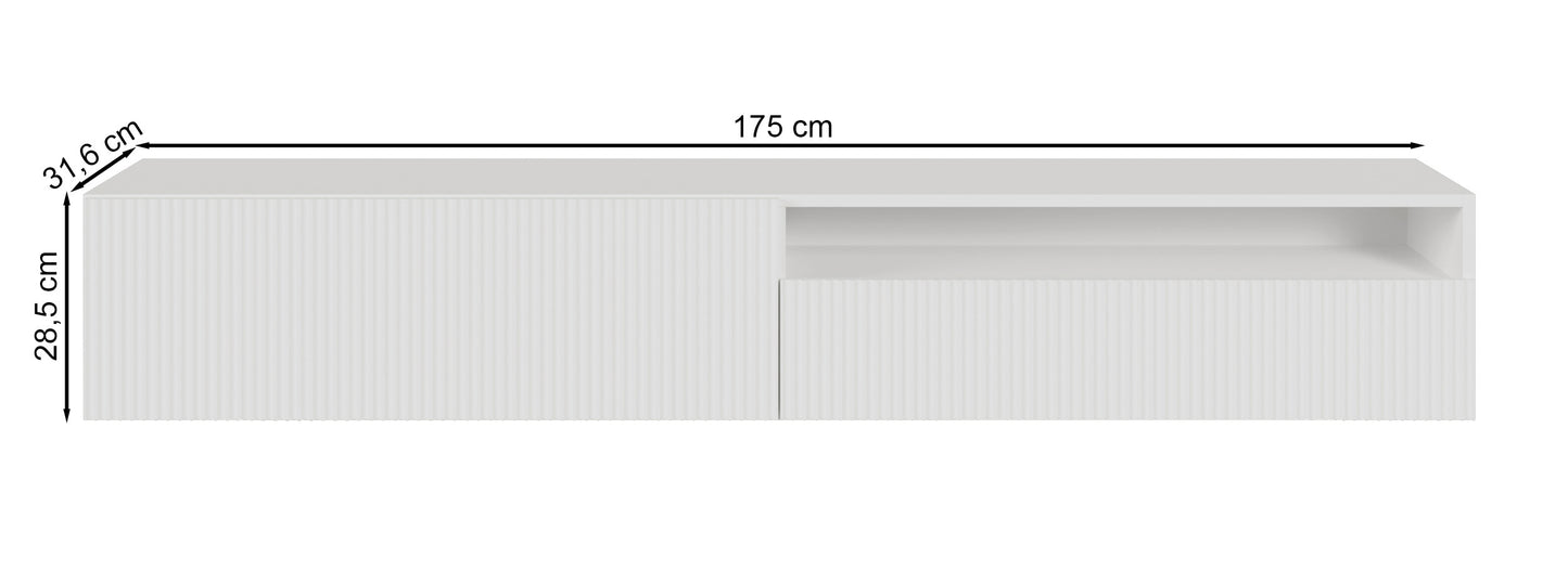 TV skapis Velda 175/28/31 cm bēšs