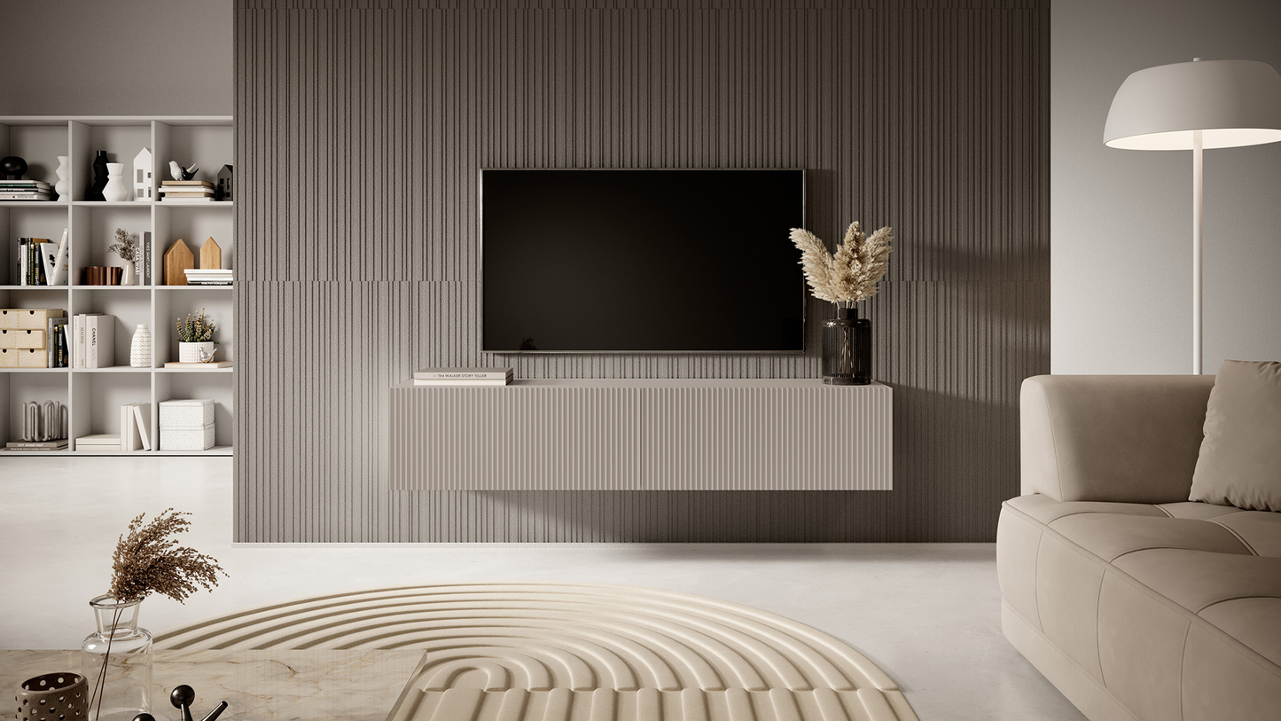 TV skapis Velda 140/28/31 cm bēšs