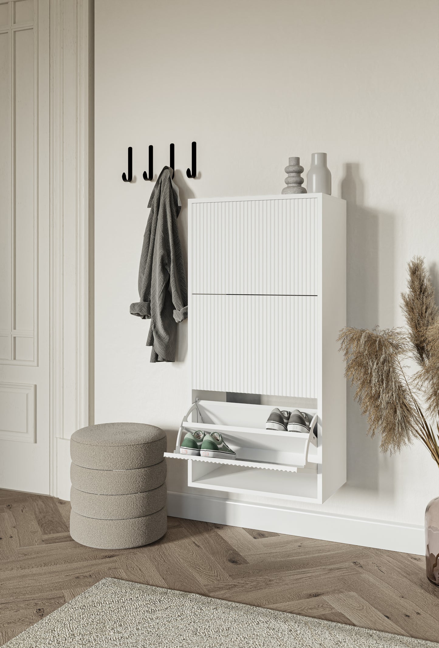 Apavu skapis Velda 50/30/103 cm balts