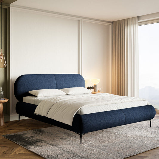 Gulta ar konteineru Valeo 140/160/180x 200 cm Toronto 10 (Lech), melnas kājas - N1 Home