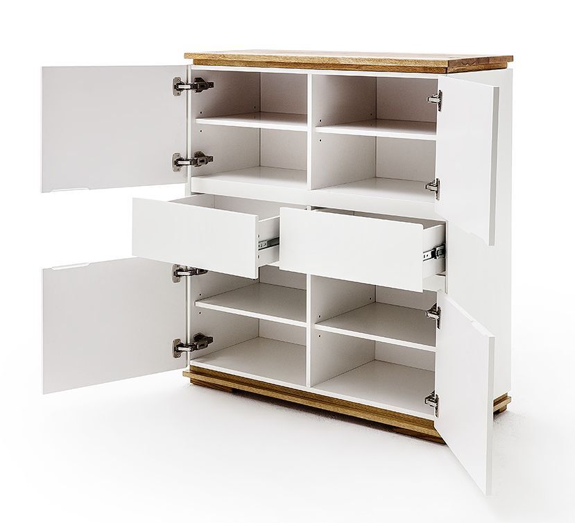 Kumode Brido 102/115/40 cm balts - N1 Home