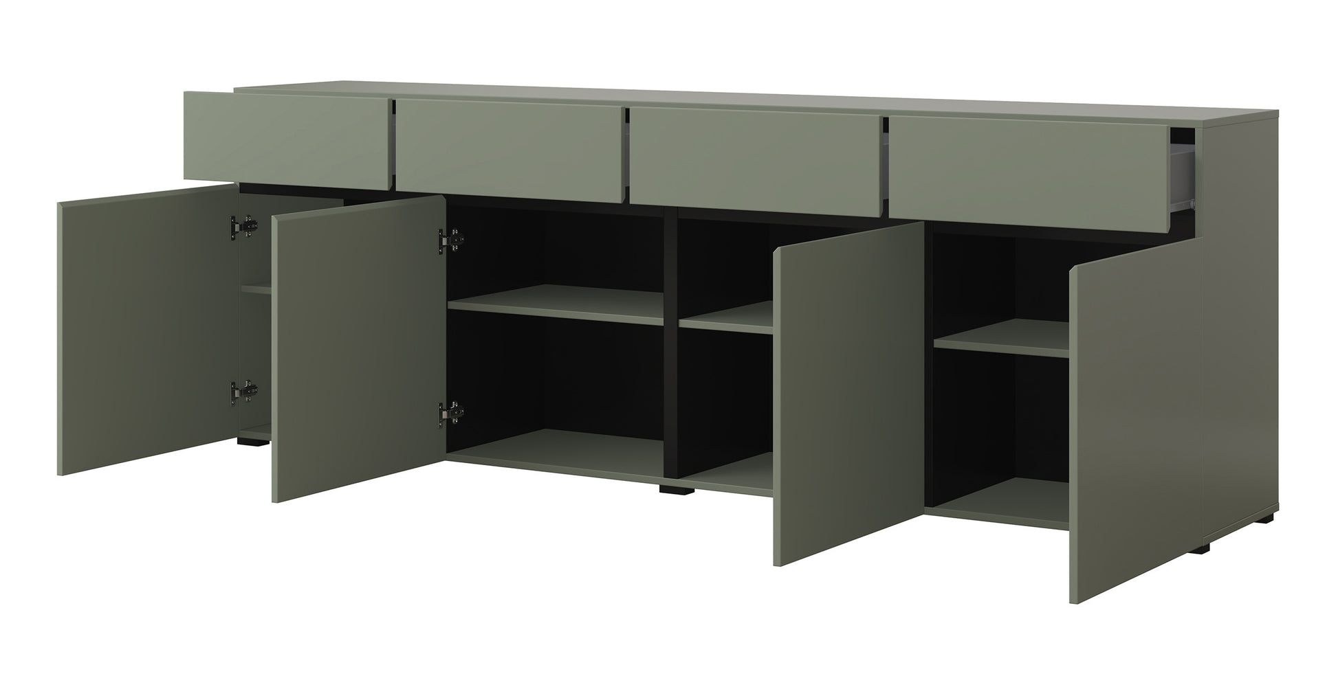 Kumode Kruzat 224/78/40 cm zaļs - N1 Home