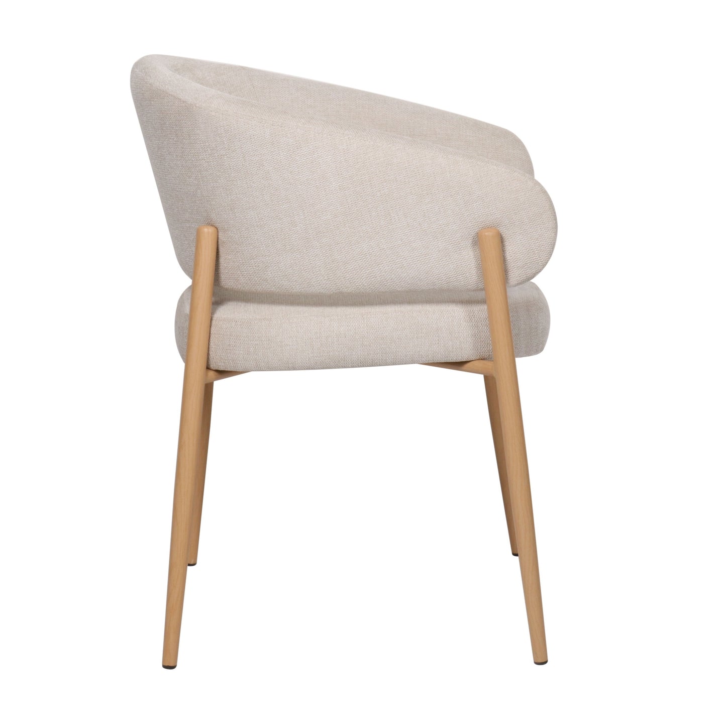 Krēsls Resil 57/82/58 cm bēšas pinuma/ozolkoka kājas