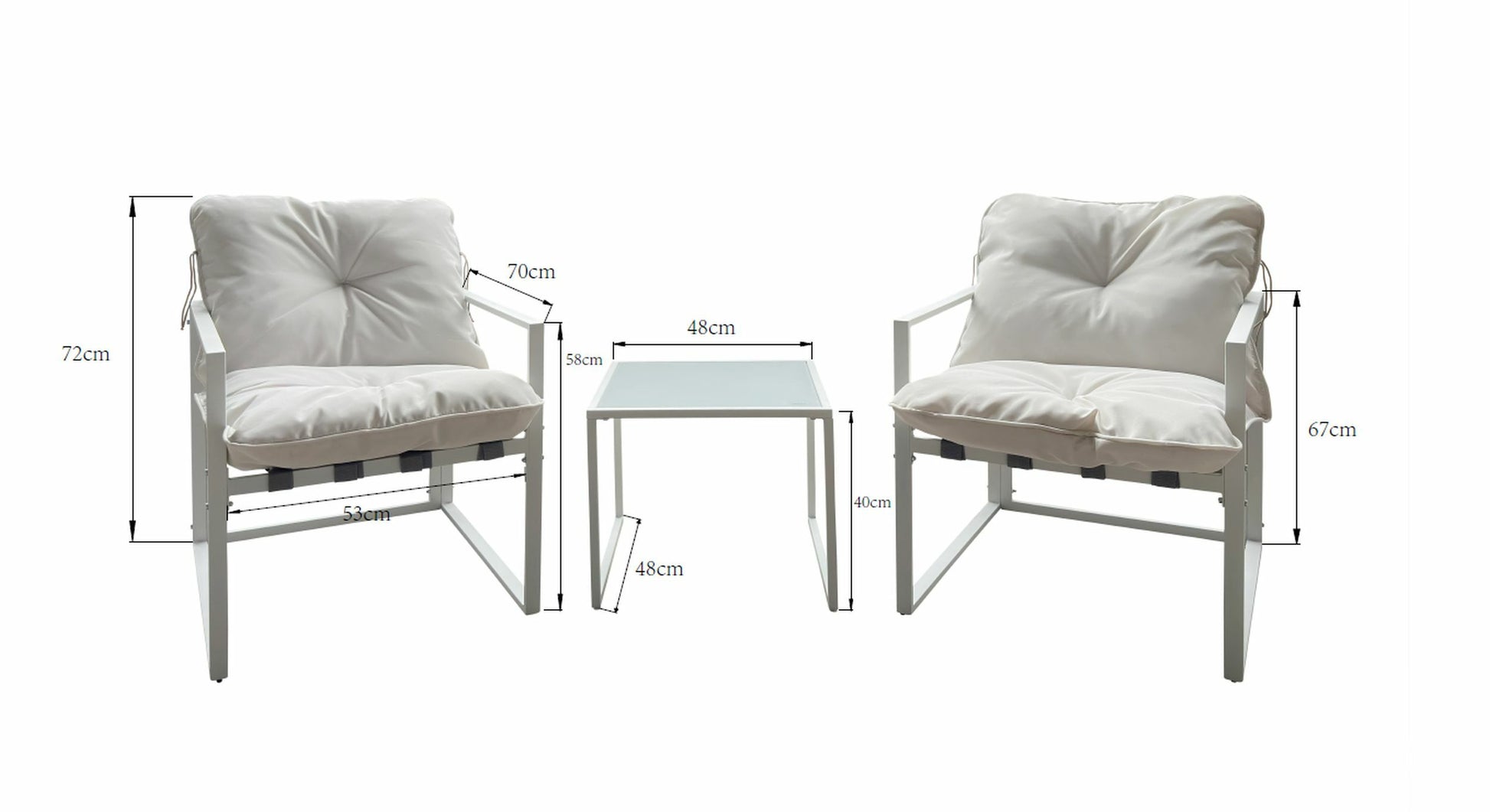 Dārza komplektu Mori S krēms - N1 Home