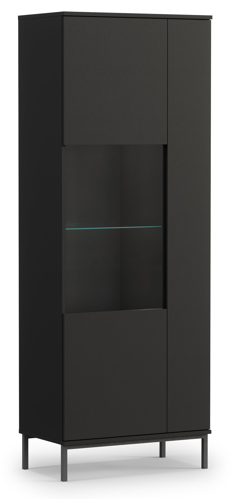 Vitīnas skapis Polka 190/70/41 cm melns