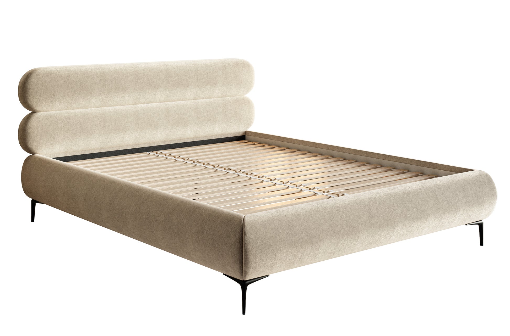 Gulta  Loure 140/160/180x200 cm Amon 17/melns kājas - N1 Home