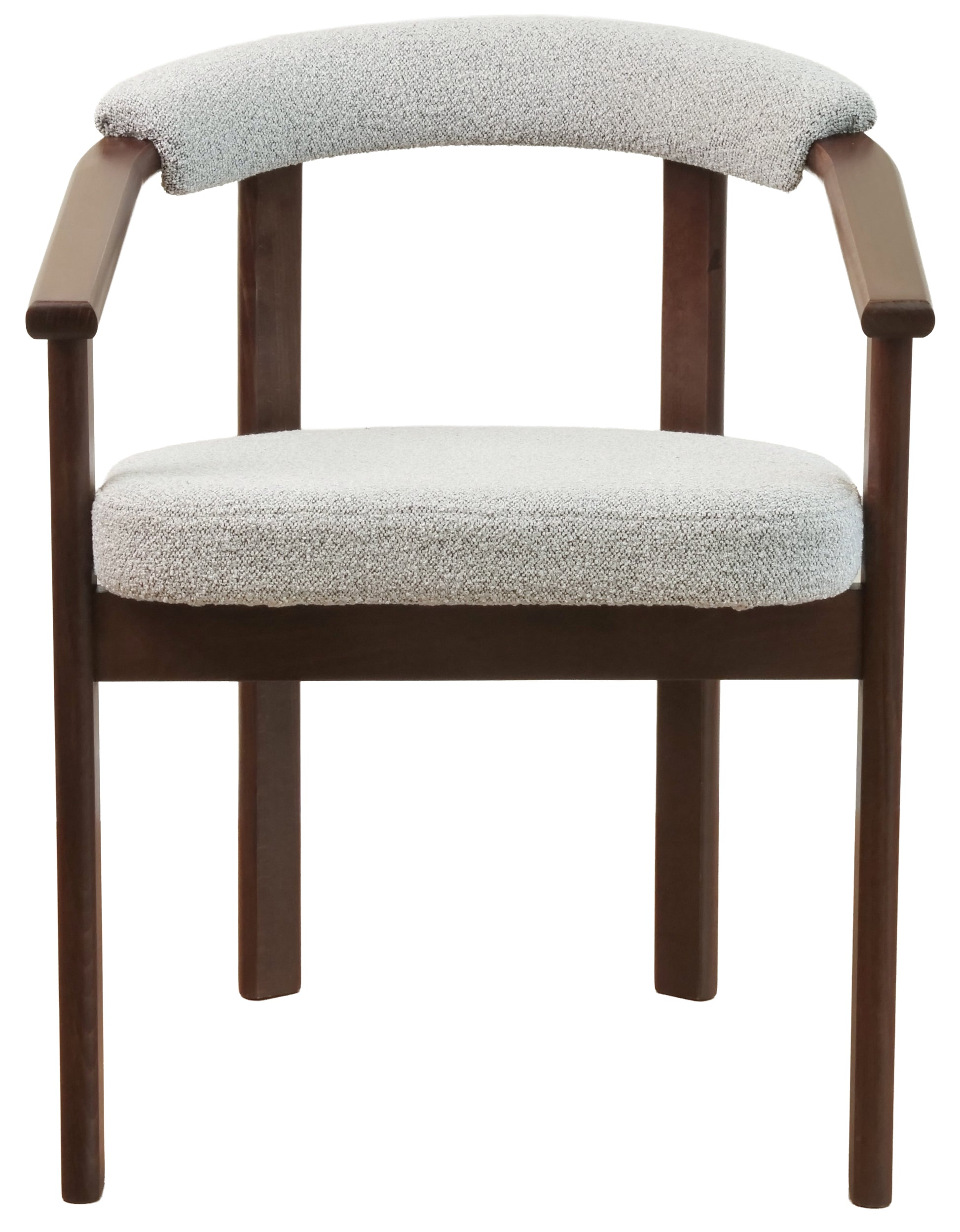 Krēsls Finis 73/56/55 cm gaiši valrieksta/gaiši pelēka buklē - N1 Home