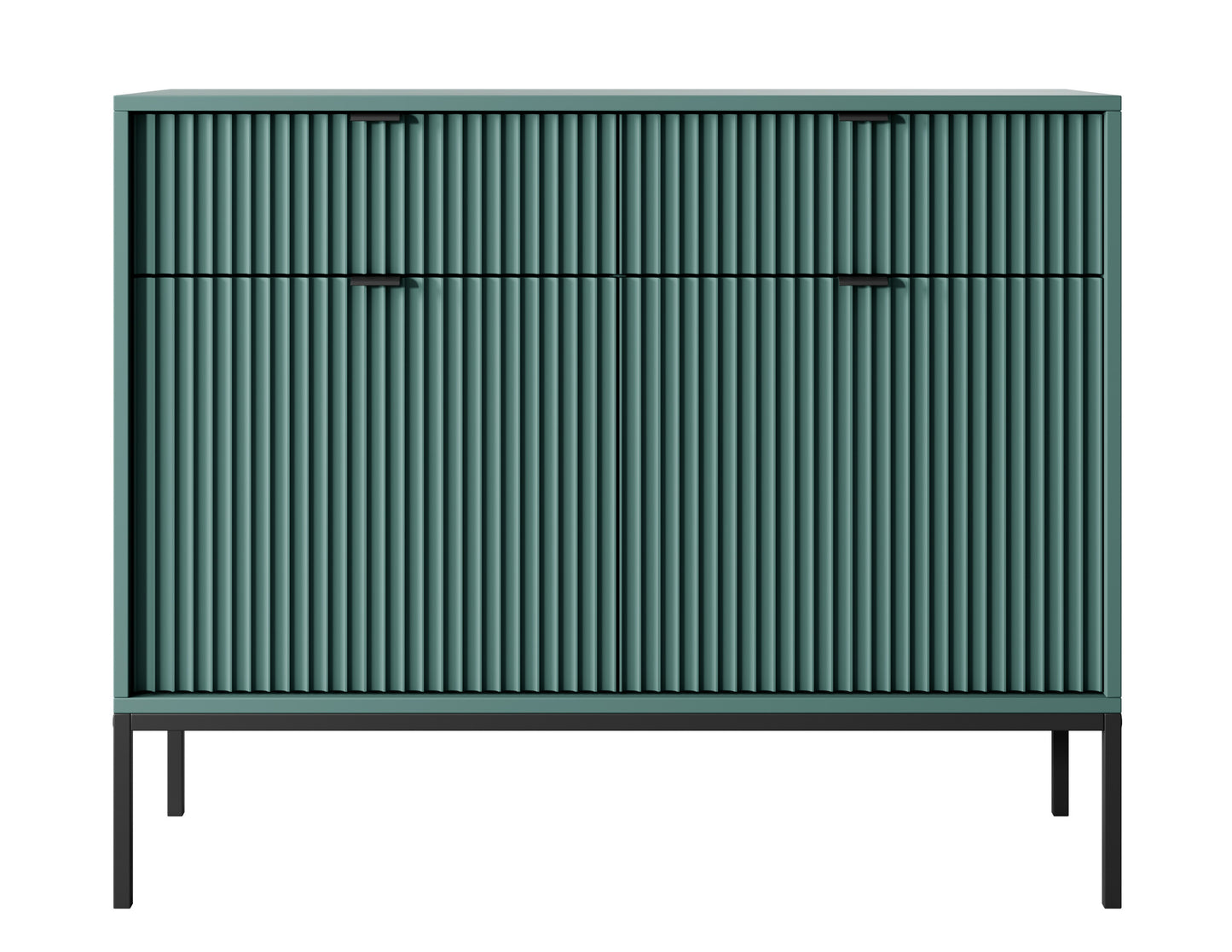 Kumode NV 104/83/39 cm olīves/melns - N1 Home