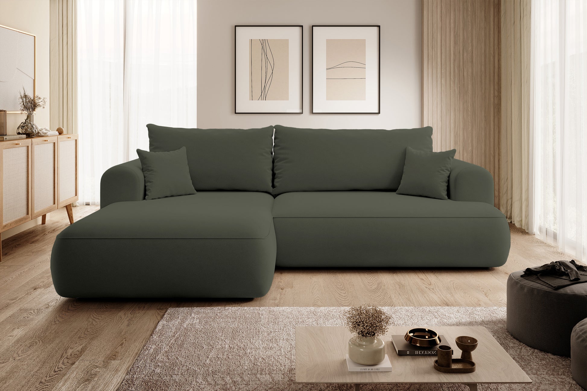 Dīvāns Ovors 260/93/165 cm Castel 39 - N1 Home