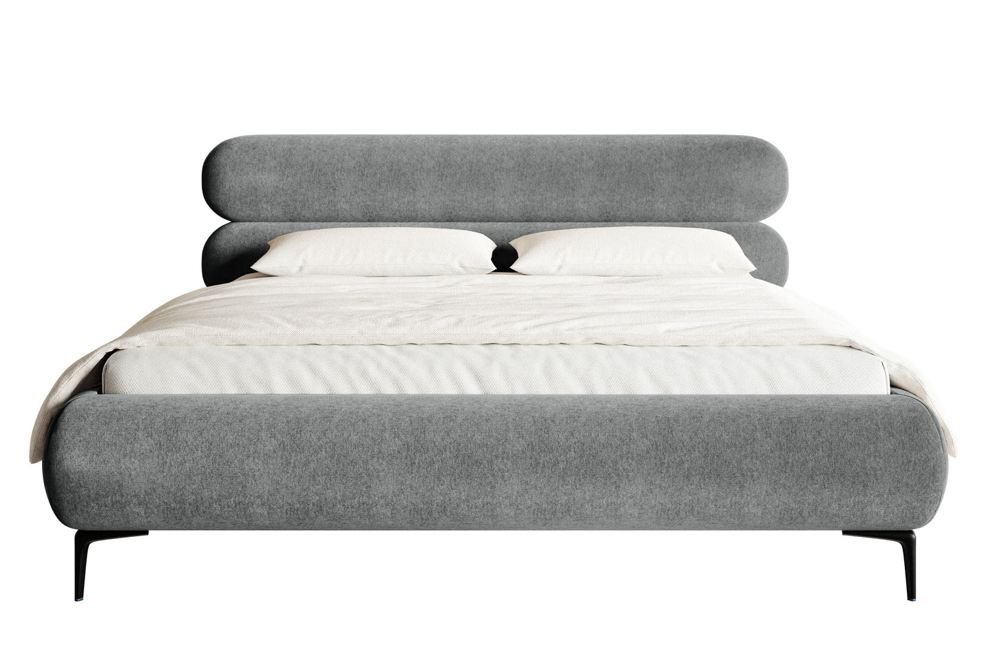 Gulta  Loure 140/160/180x200 cm Amon 11/melns kājas - N1 Home