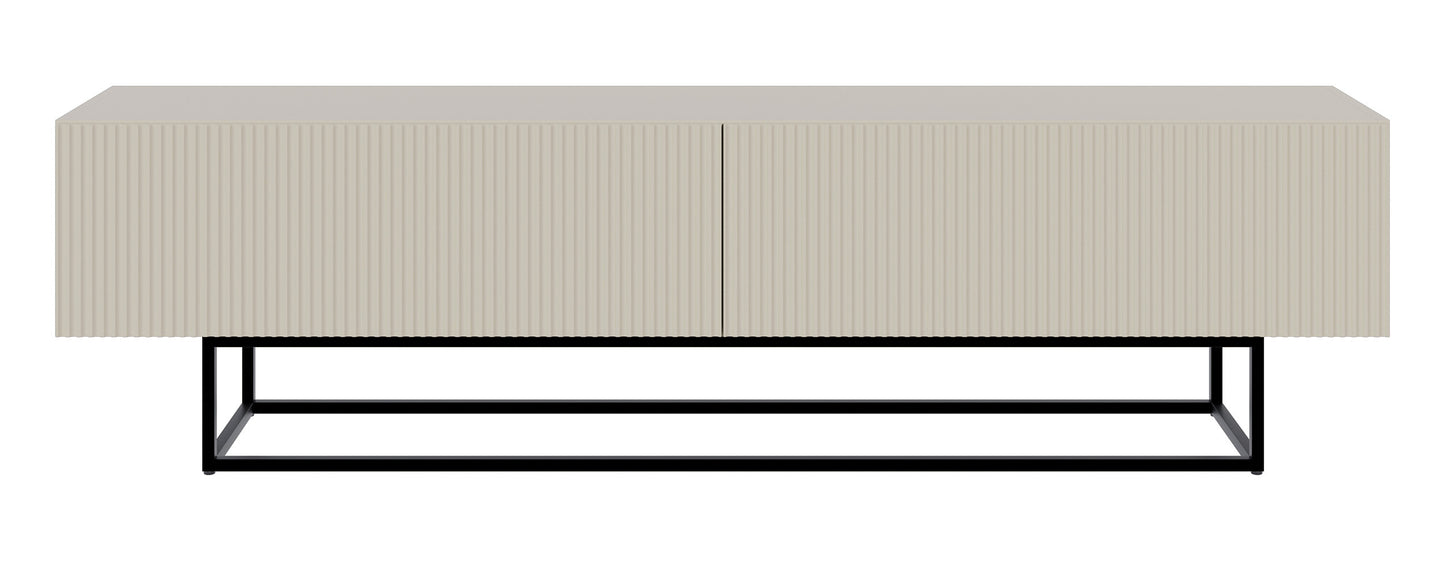 TV skapis Velda 175/46/31 cm bēšs/melns
