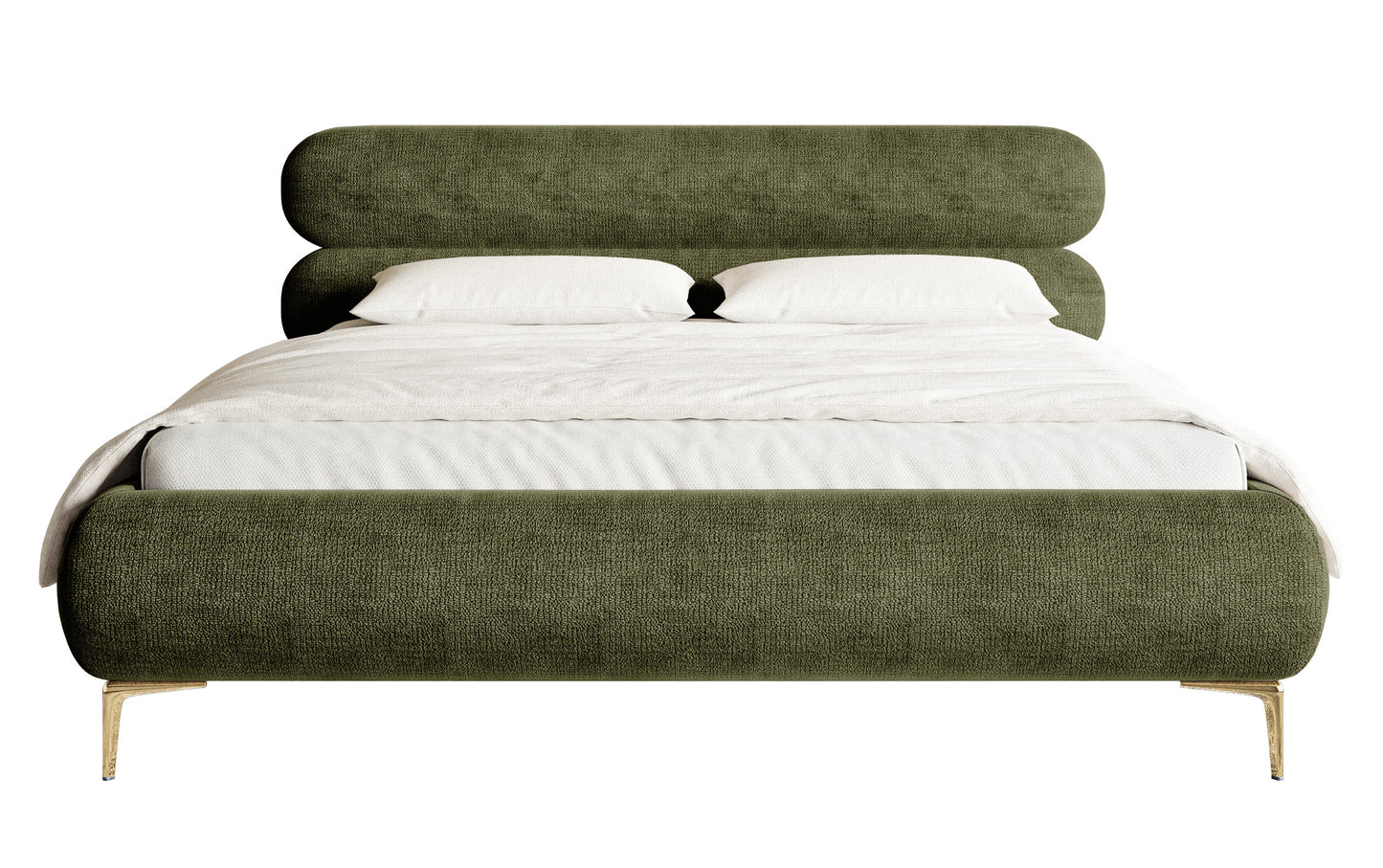 Gulta  Loure 140/160/180x200 cm Perfect Harmony 39/zelts kājas - N1 Home