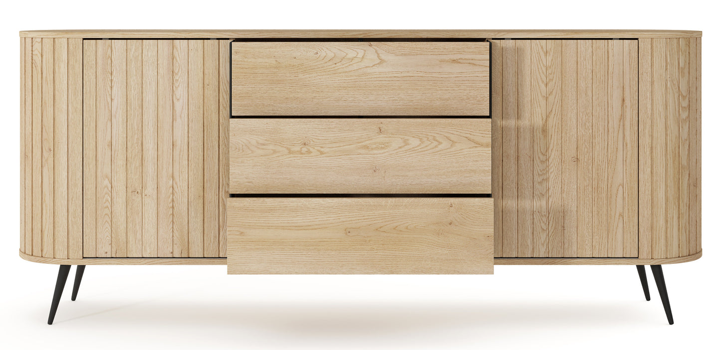 Kumode Lavas 196/81/40 cm Kremonas ozols - N1 Home