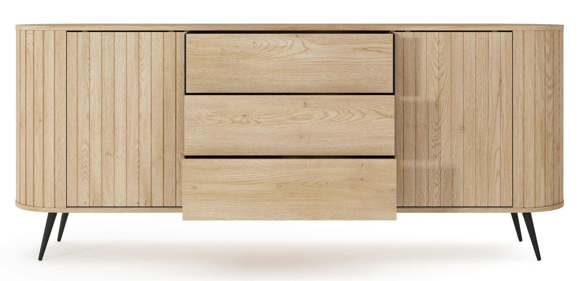 Kumode Lavas 196/81/40 cm Kremonas ozols - N1 Home