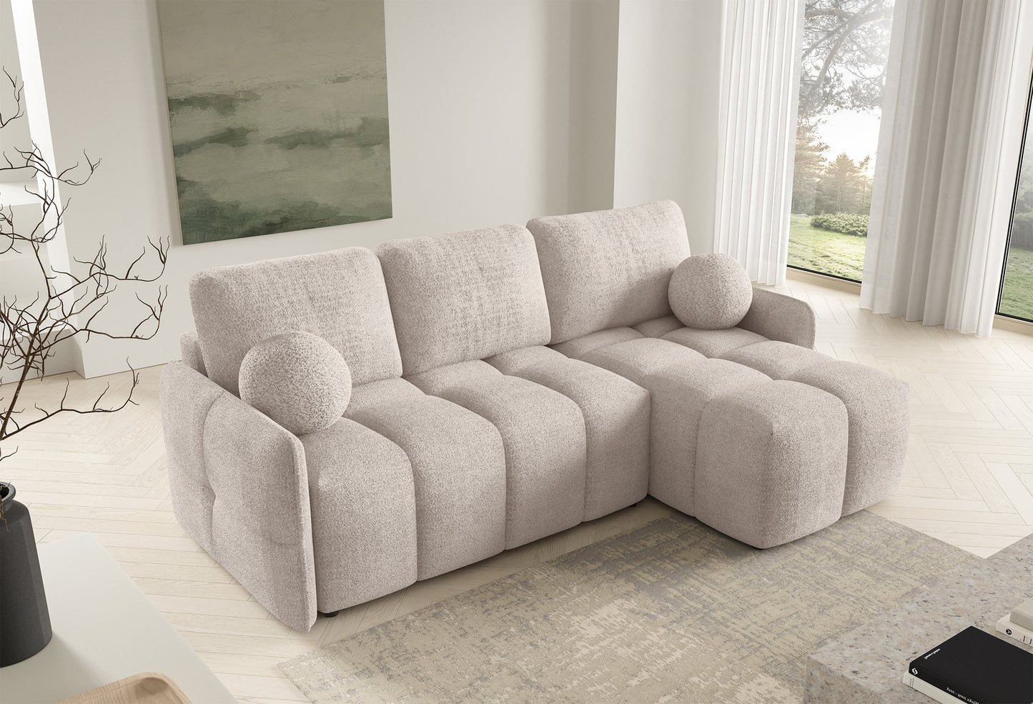 Dīvāns Flatty 95/220/145 cm Abriamo 3 - N1 Home