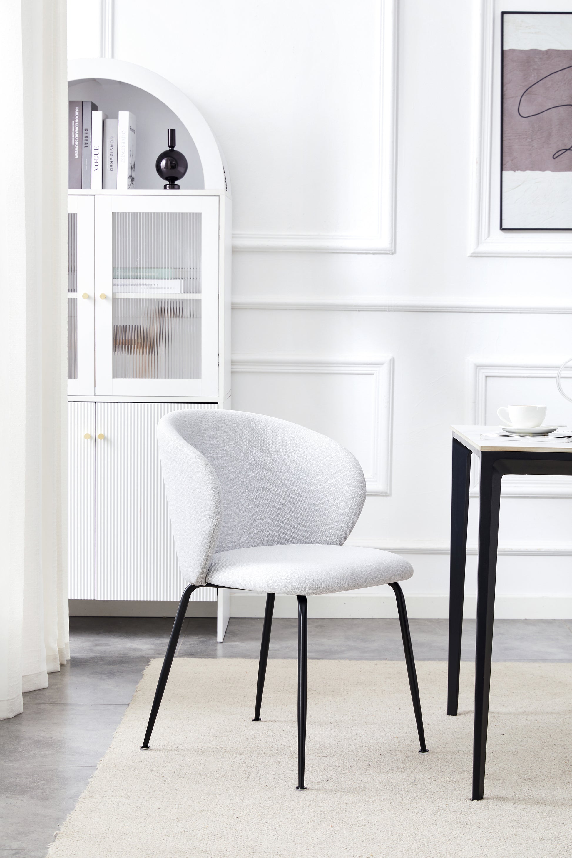 Krēsls Meali 77,5/44/49 cm sudrabs - N1 Home