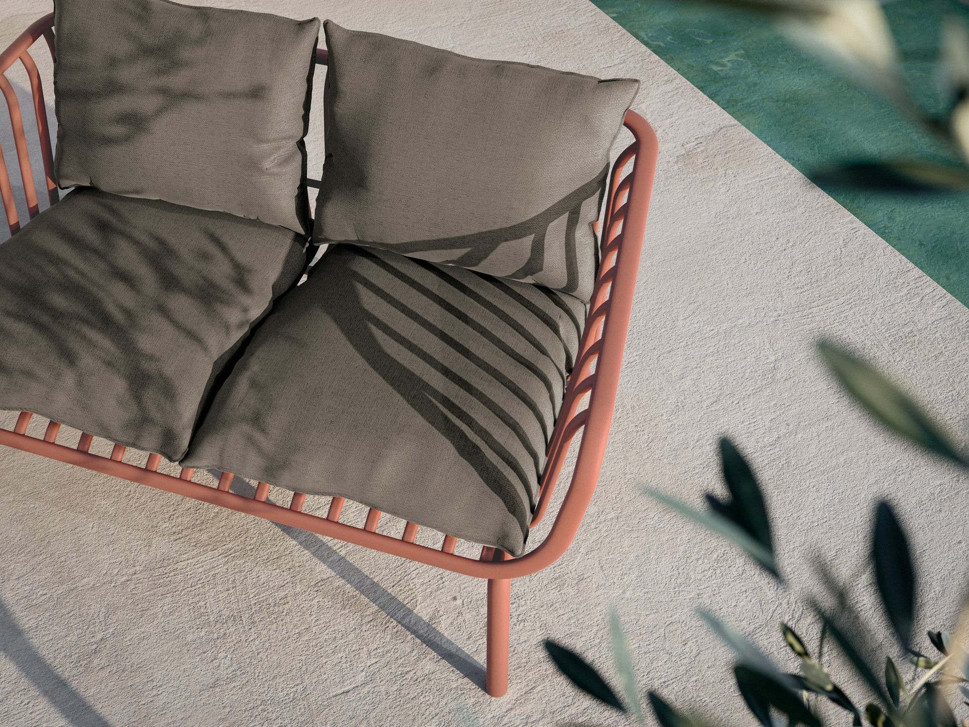 Dārza mēbeļu komplekts Bari sarkans - N1 Home