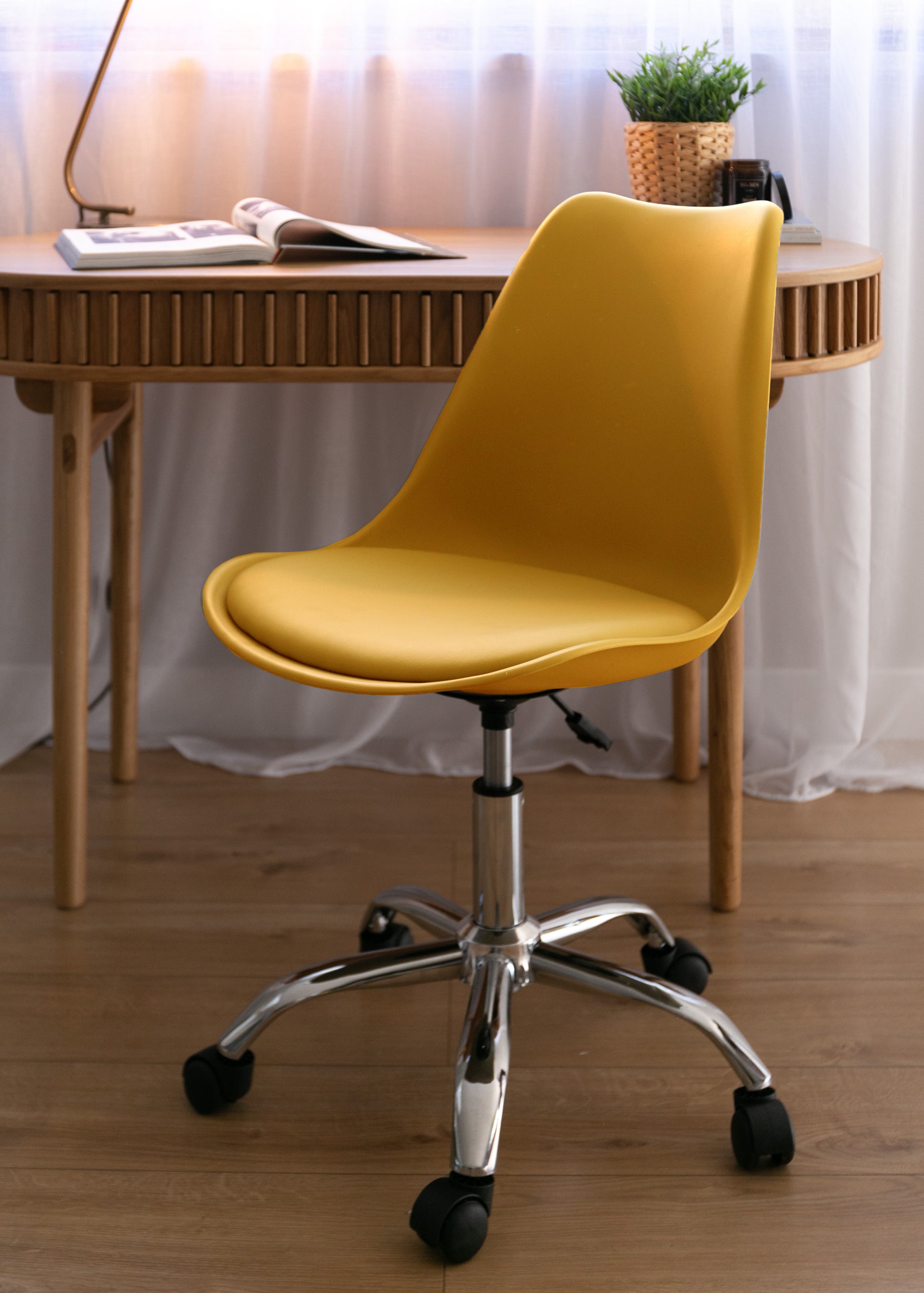 Krēsls Nyk 79,5/48,5/42,5 cm dzelts - N1 Home