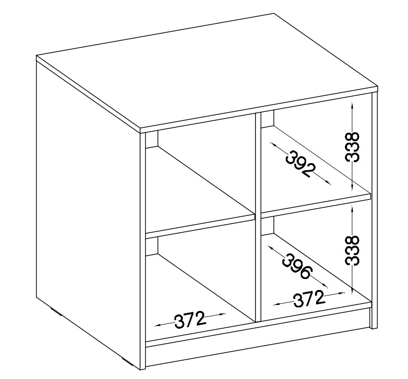 Biroja kabinets Stun 81/80/42 cm pelēks - N1 Home