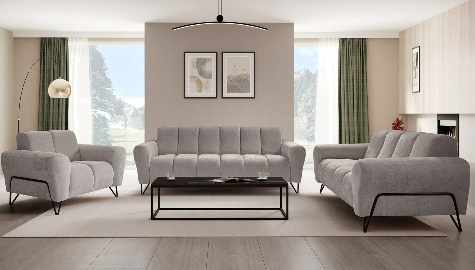 Dīvāns Volio 83/160/98 cm Storm 09 - N1 Home