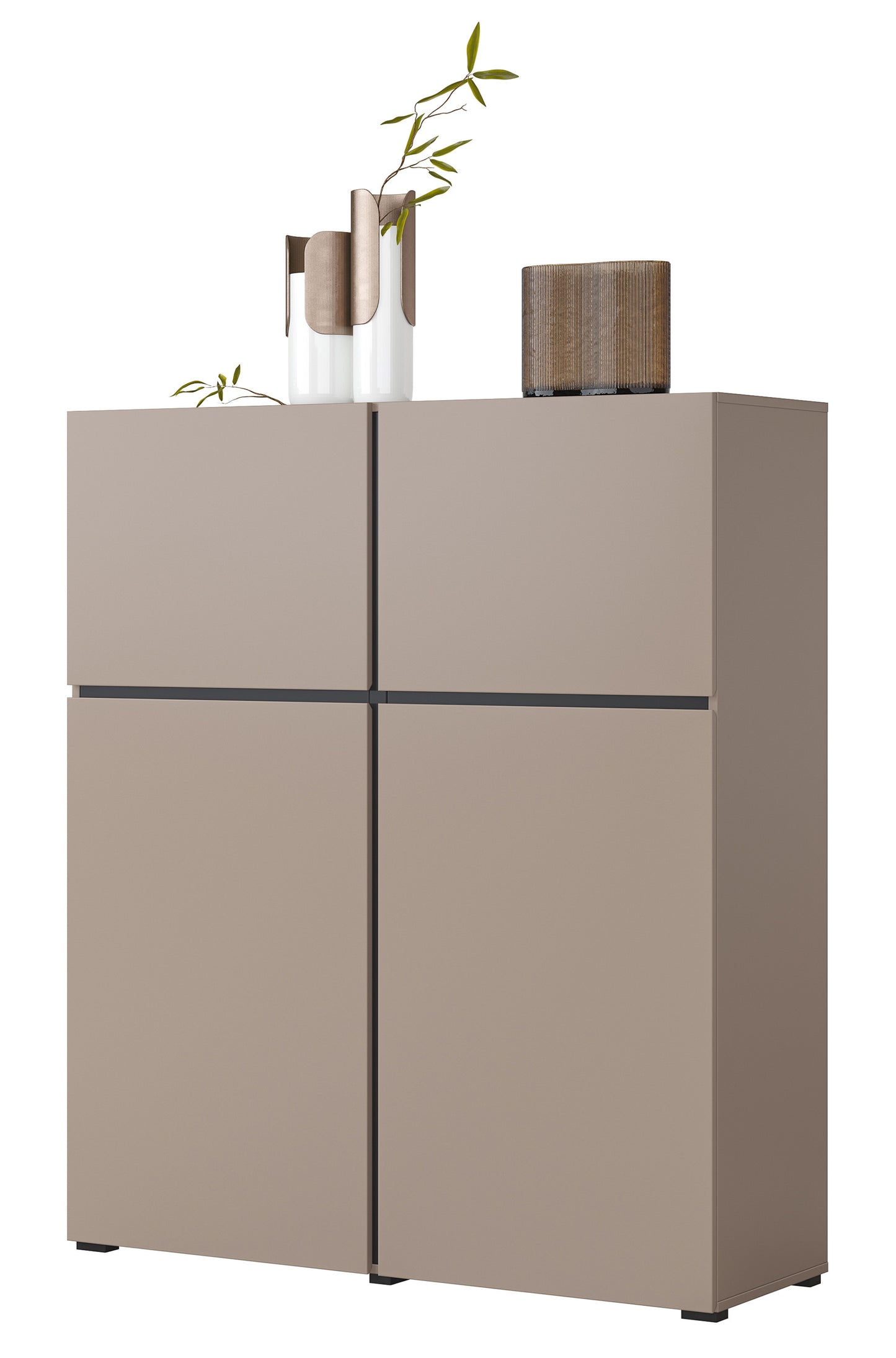 Kumode Kruzat 119/139/40 cm bēšs - N1 Home