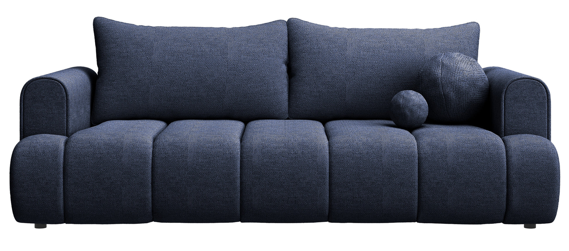 KARDELINO  trīsvietīgs dīvāns ar gulēšanas funkciju, tumši zils, hidrofobizēts šenils - N1 Home