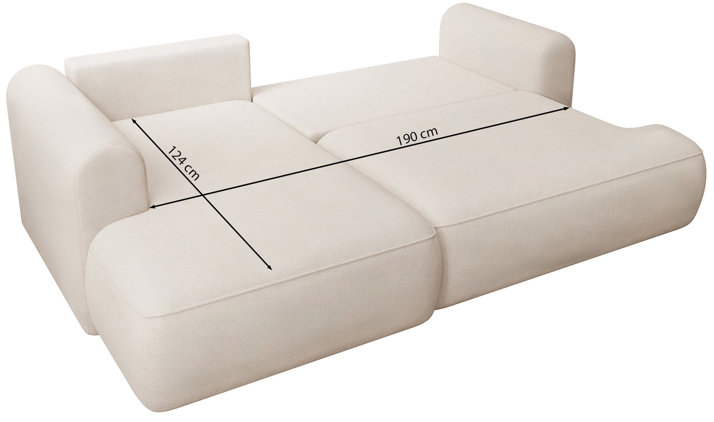 Dīvāns Ovors mini 238/93/156 cm Storm 82 - N1 Home