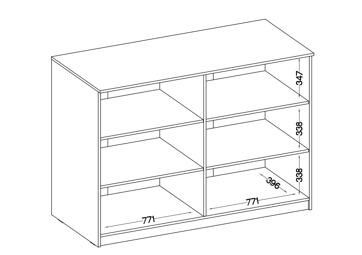 Biroja kabinets Stun 117/160/44 cm pelēks - N1 Home