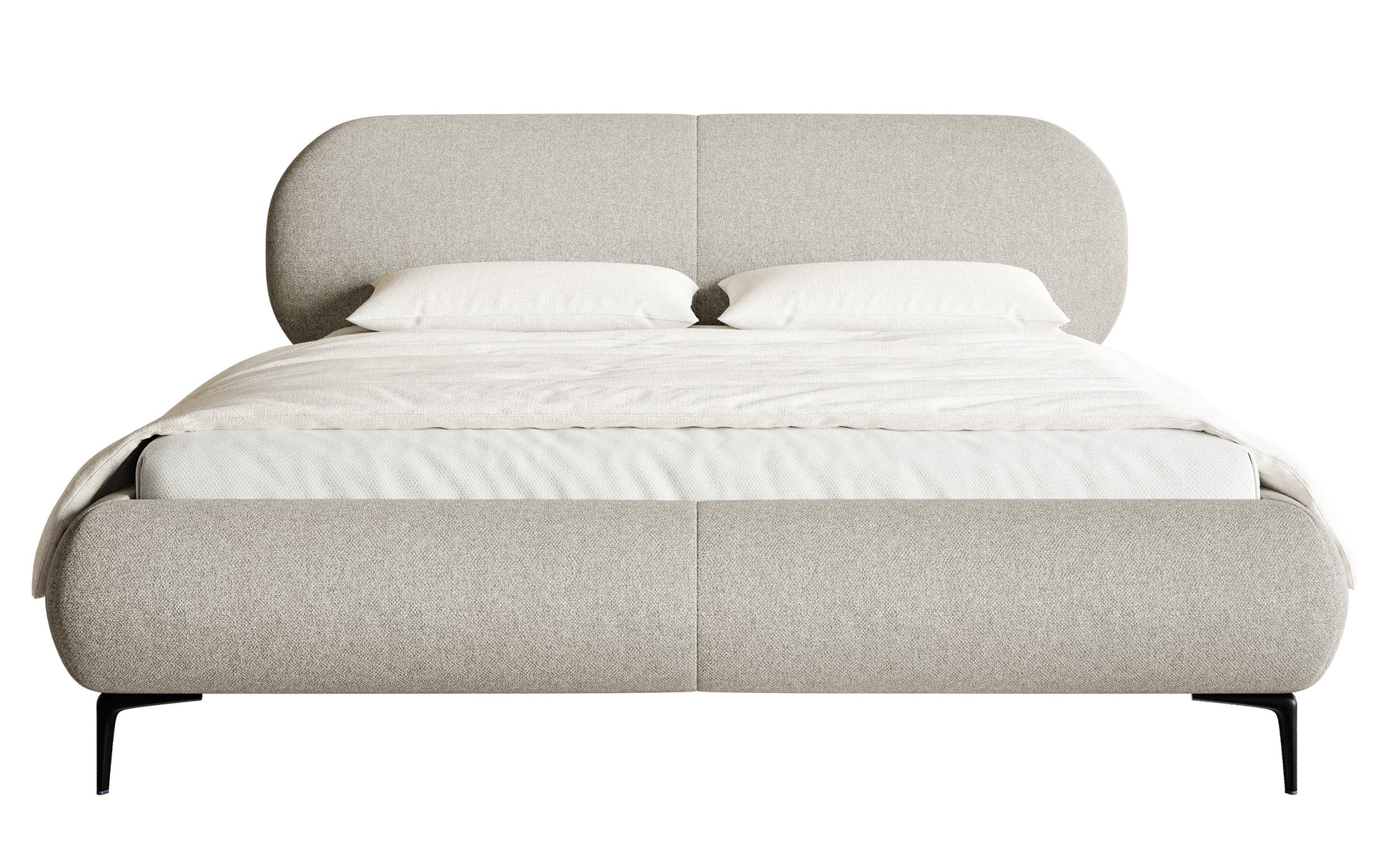 Gulta ar konteineru Valeo 140/160/180x 200 cm Toronto 02 (Lech), melnas kājas - N1 Home