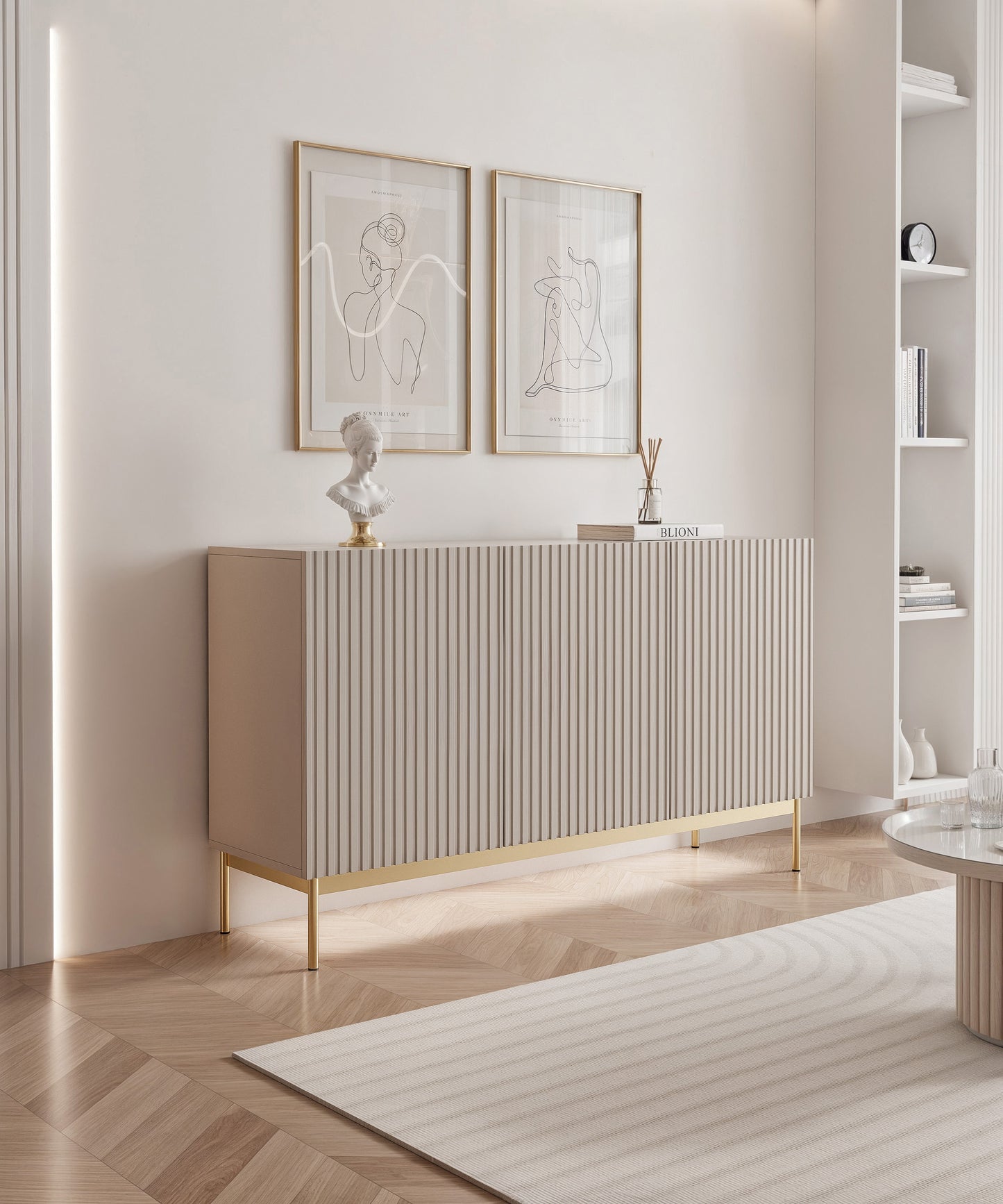 Kumode Linas 138/78/35 cm kašmirs - N1 Home