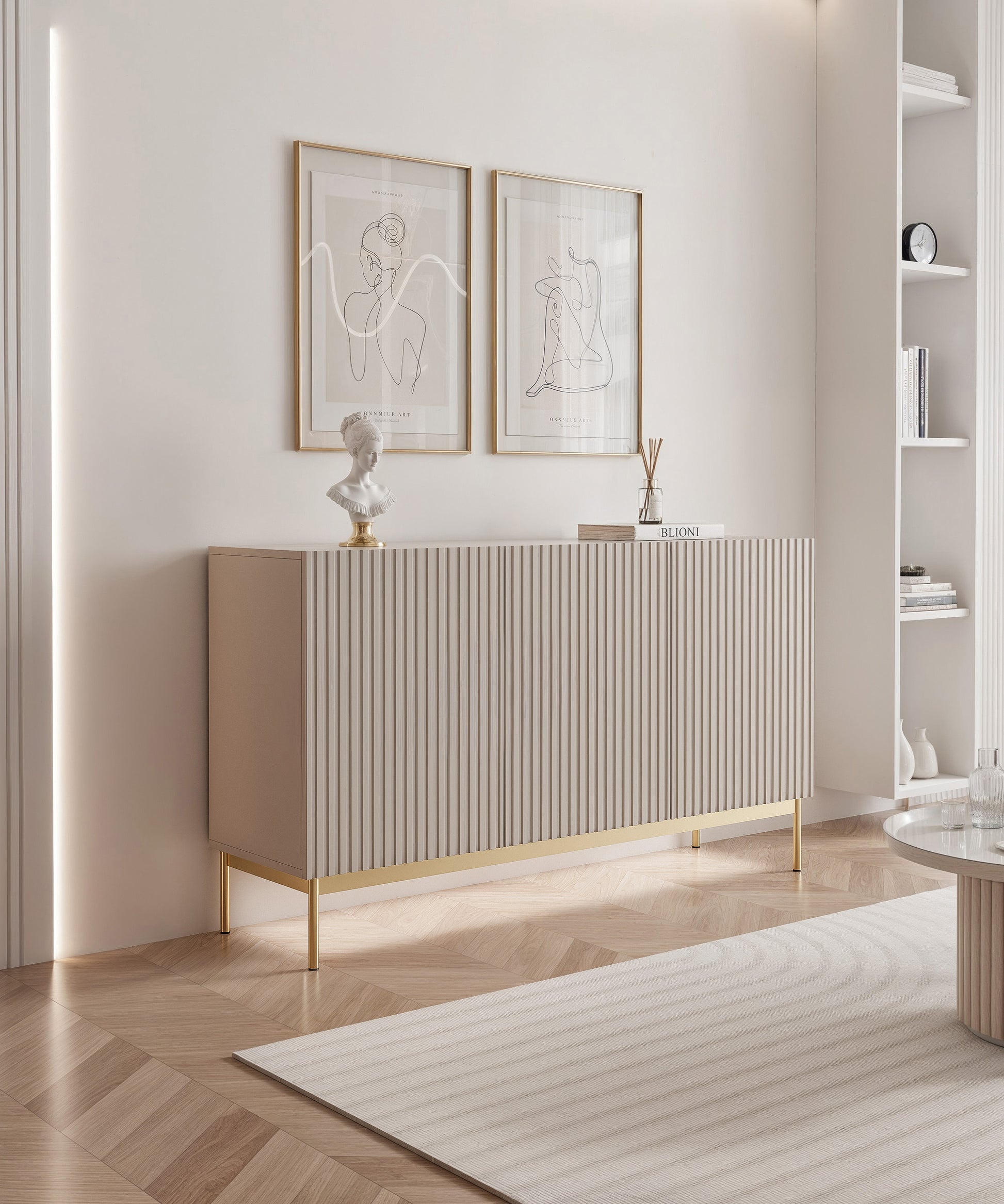 Kumode Linas 138/78/35 cm kašmirs - N1 Home