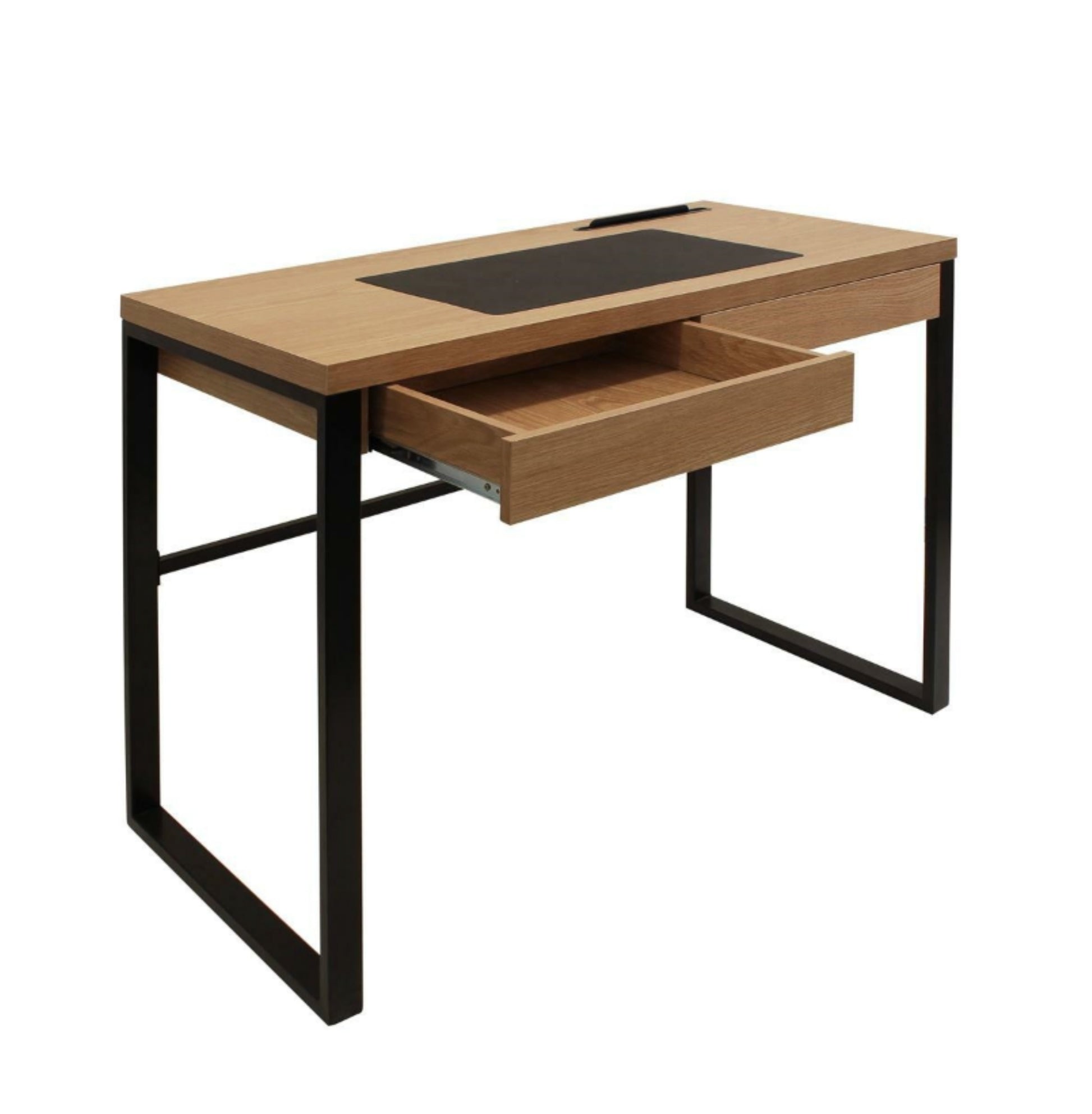 TIVEFIL Rakstāmgalds 100x50 cm,  ozols/melns - N1 Home