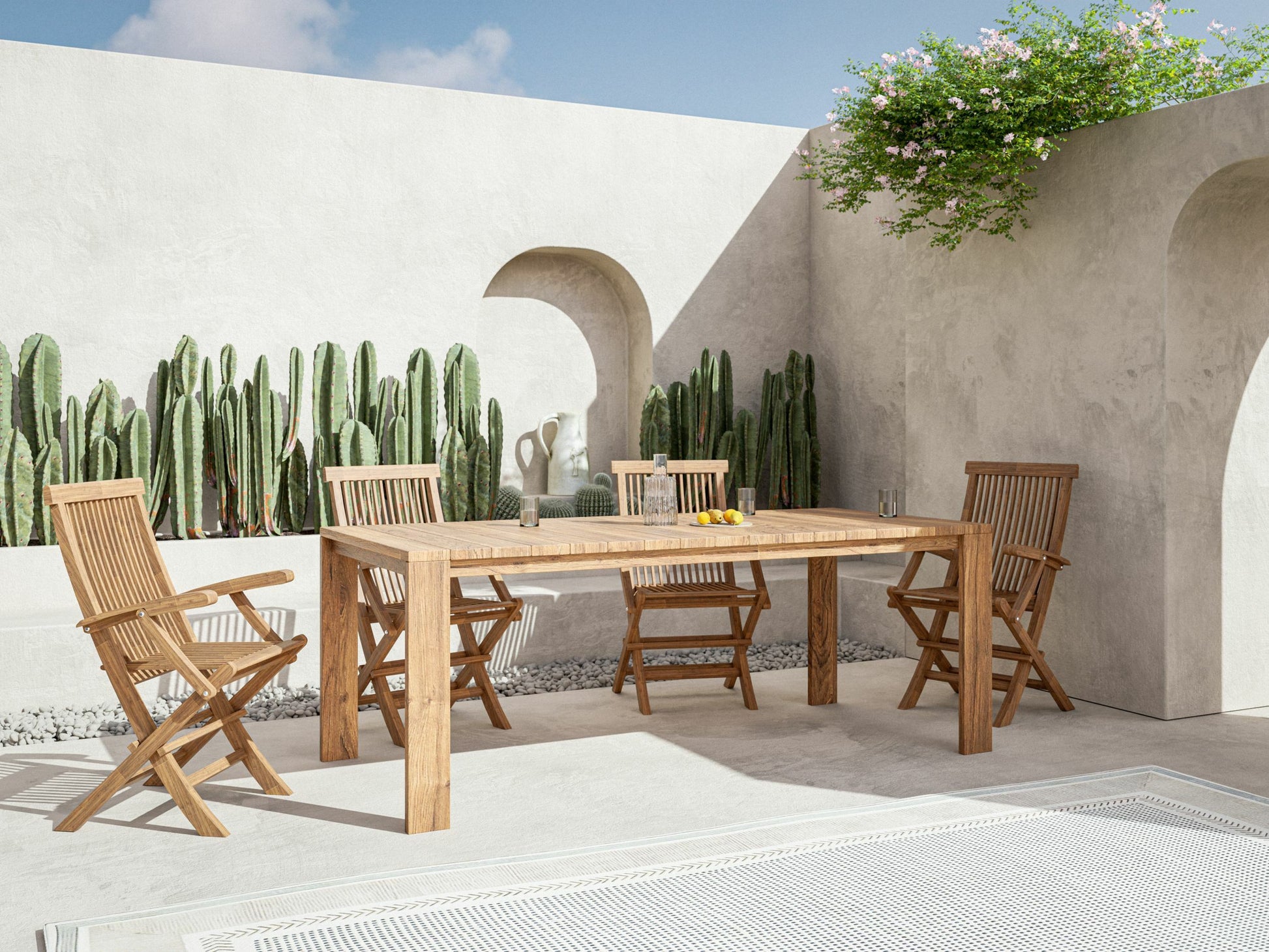 Galds Hapa 200x90x75 cm dabīgs - N1 Home