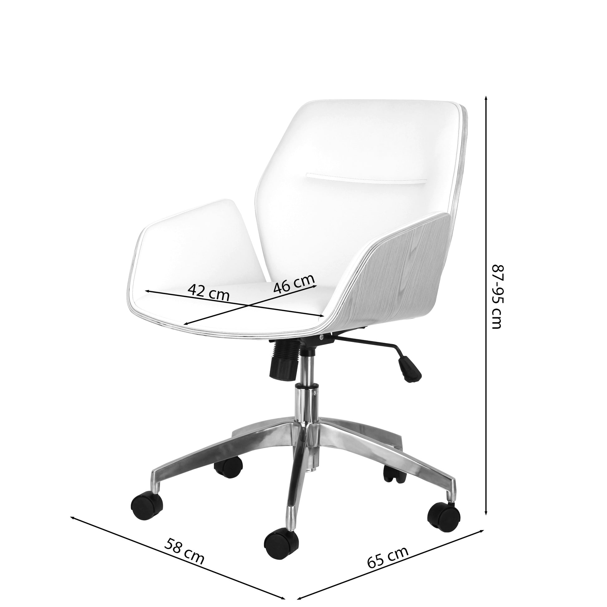 Krēsls Poru 87/58/65 cm melns - N1 Home