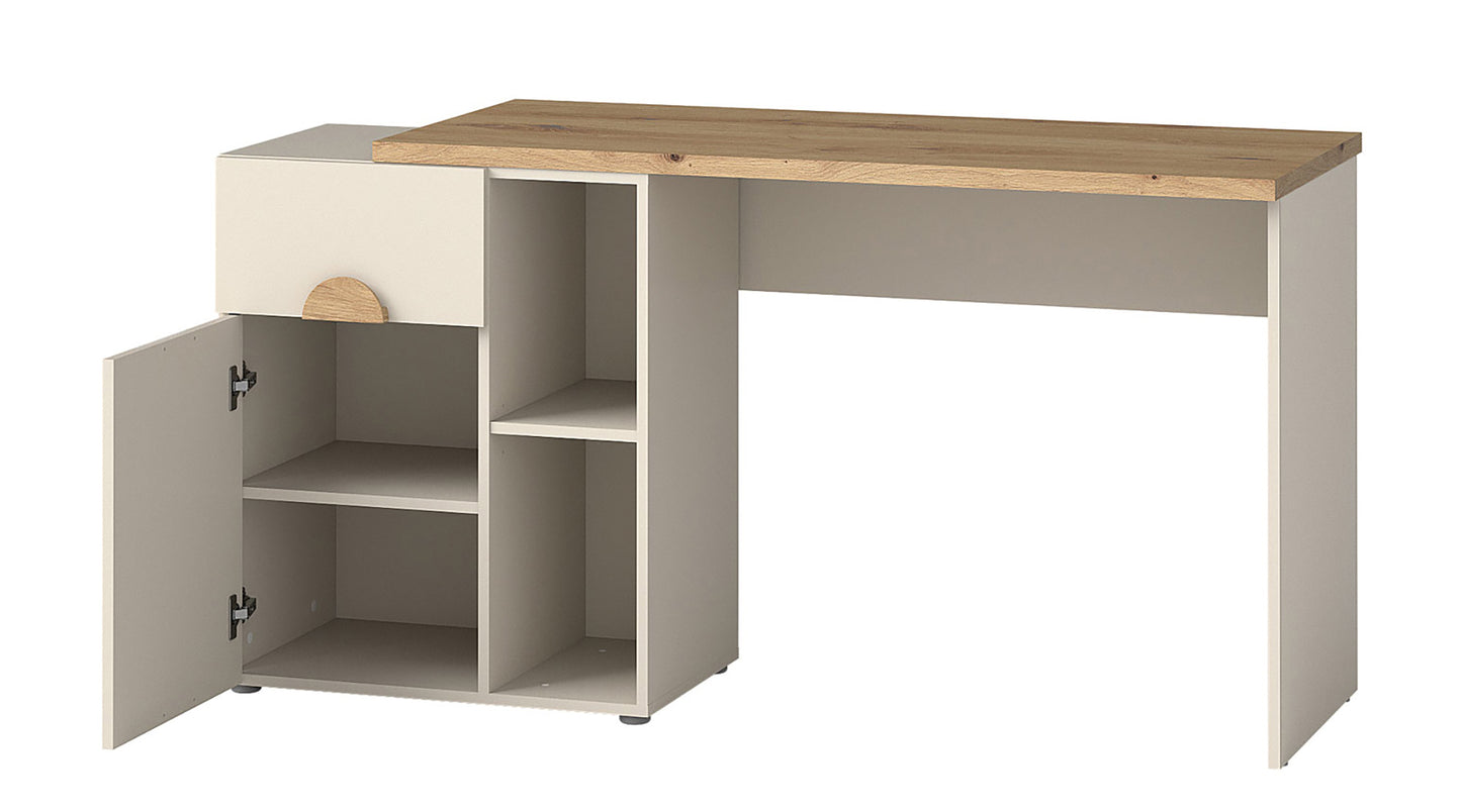 Rakstāmgalds Mdod 170x54x79 cm bēšs/artisan ozols - N1 Home