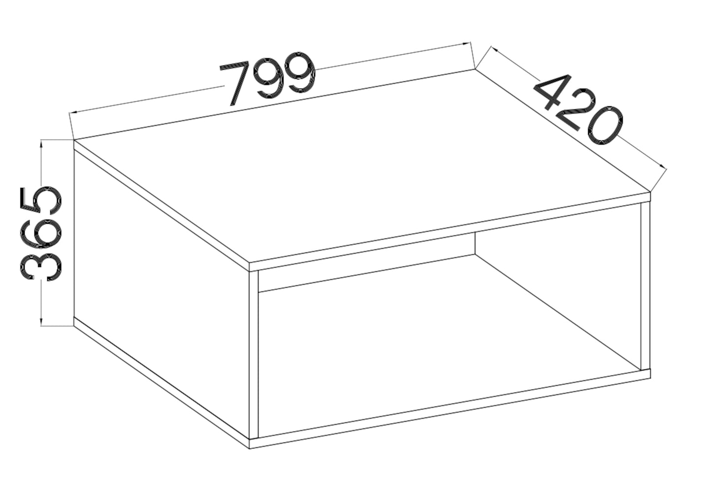 Biroja kabinets Stun 37/80/44 cm pelēks - N1 Home