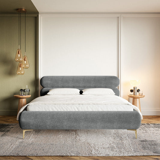 Gulta  Loure 140/160/180x200 cm Amon 11/zelts kājas - N1 Home