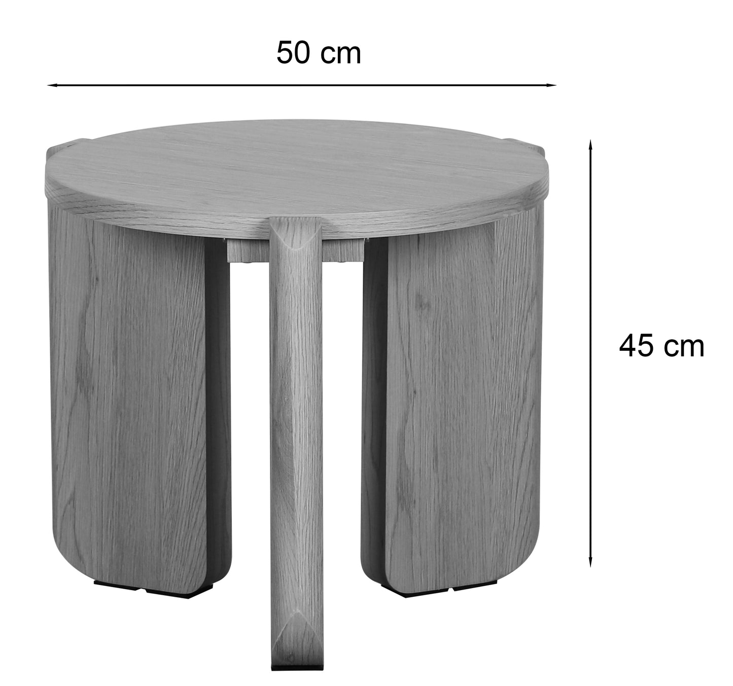 Kafijas galdiņš Prefi 45/50/50 cm rieksts - N1 Home