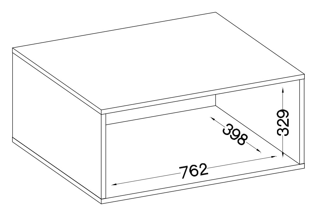 Biroja kabinets Stun 37/80/44 cm pelēks - N1 Home