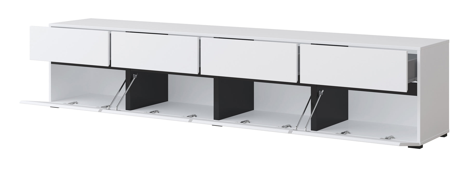 Kumode Kruzat 48/224/40 cm balts - N1 Home