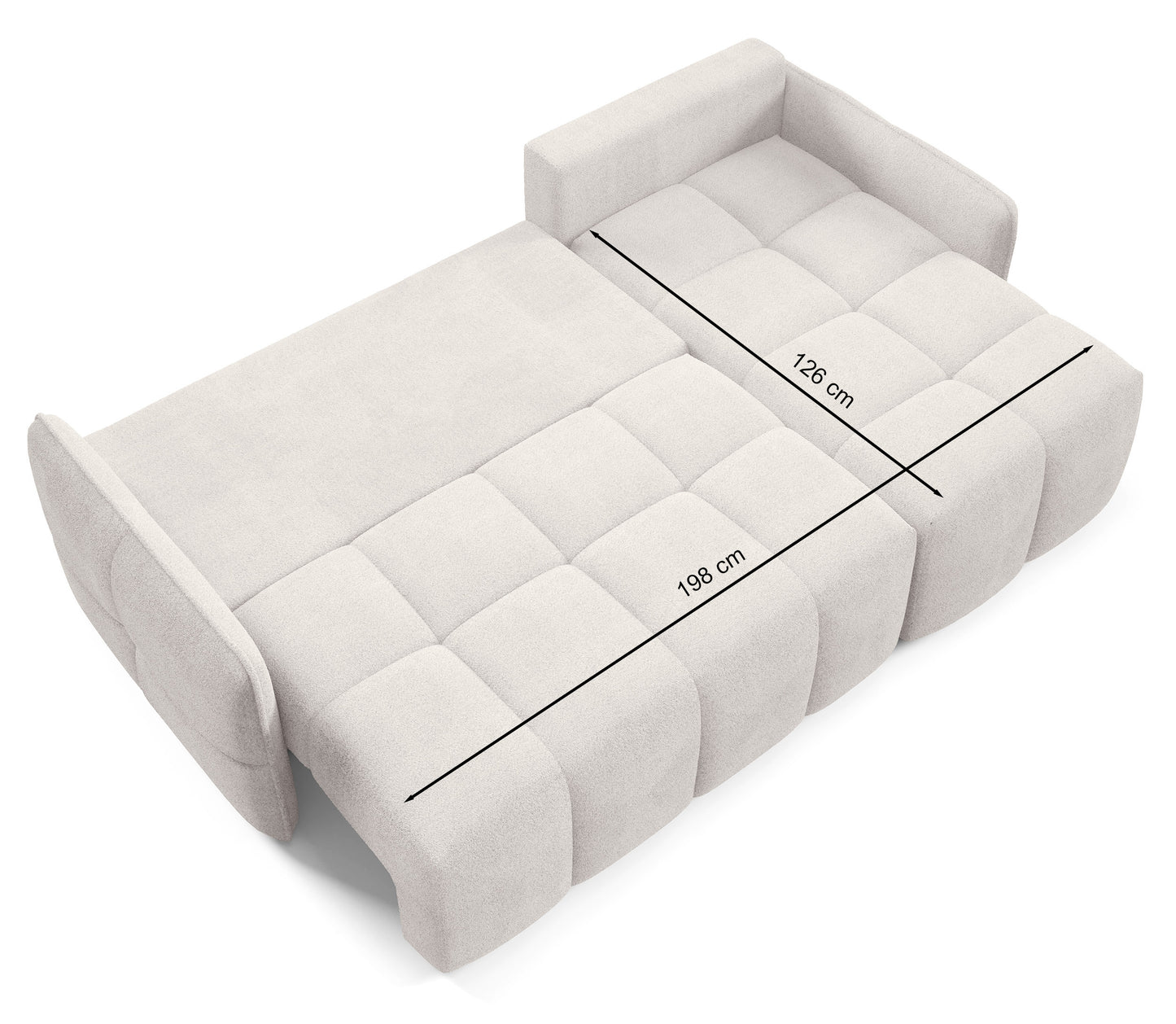 Dīvāns Flatty 95/220/145 cm Abriamo 4 - N1 Home