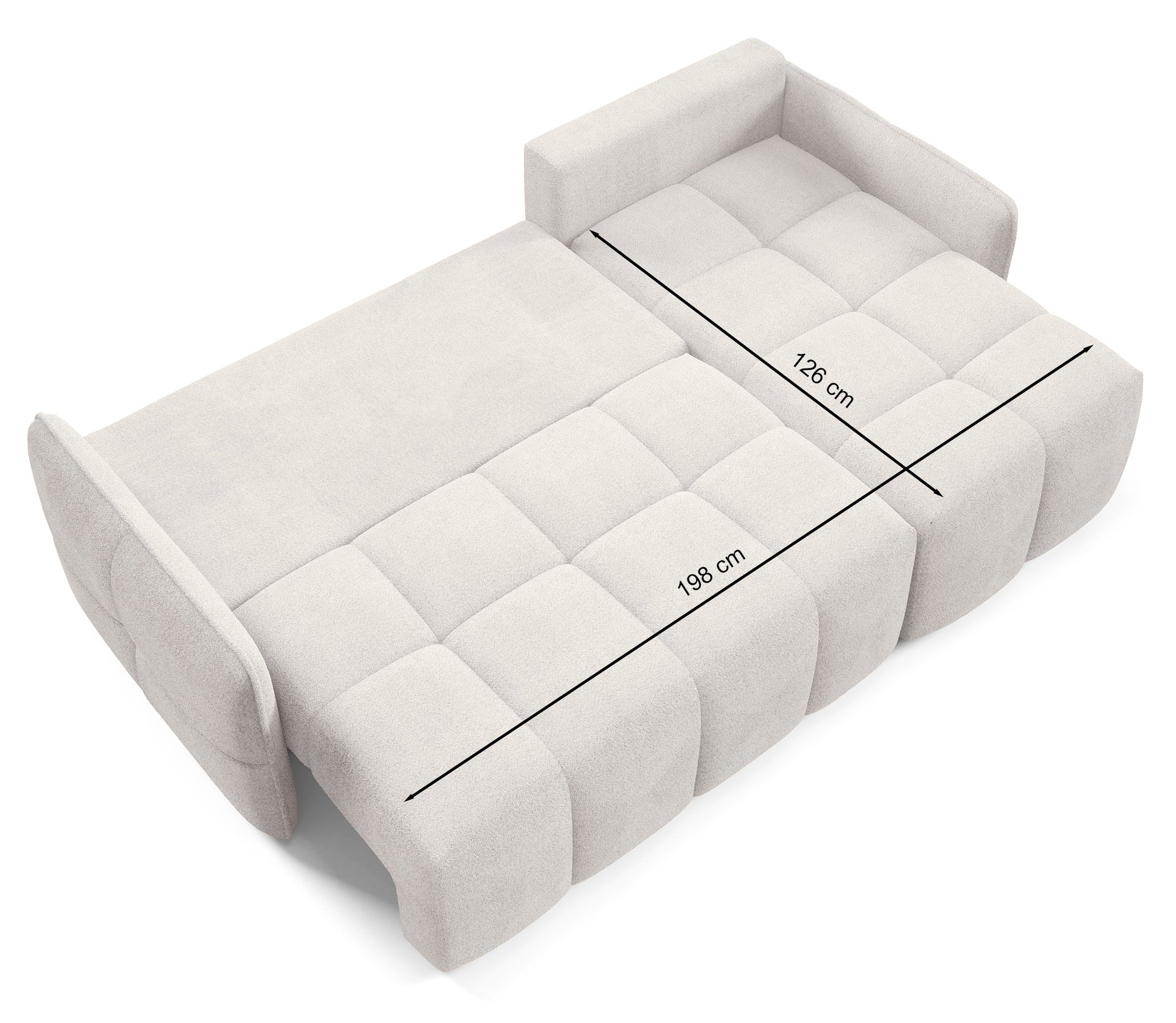 Dīvāns Flatty 95/220/145 cm Abriamo 4 - N1 Home