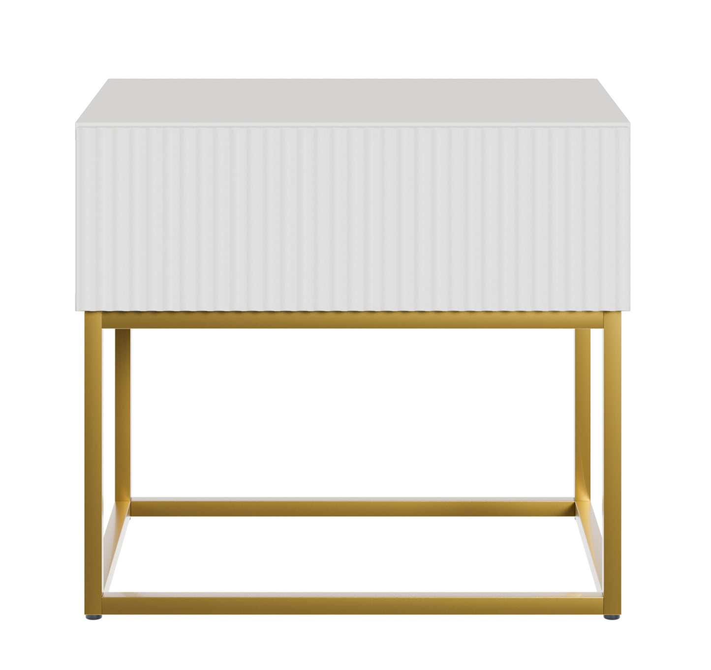 Naktsskapis Velda 50/44/35 cm balts/zelts